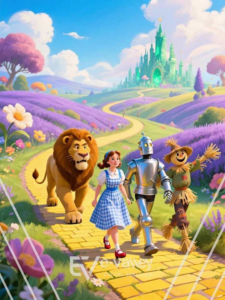 Wizard of Oz Artwork Digital Product HD Image Picture Photo Wallpaper for Print
