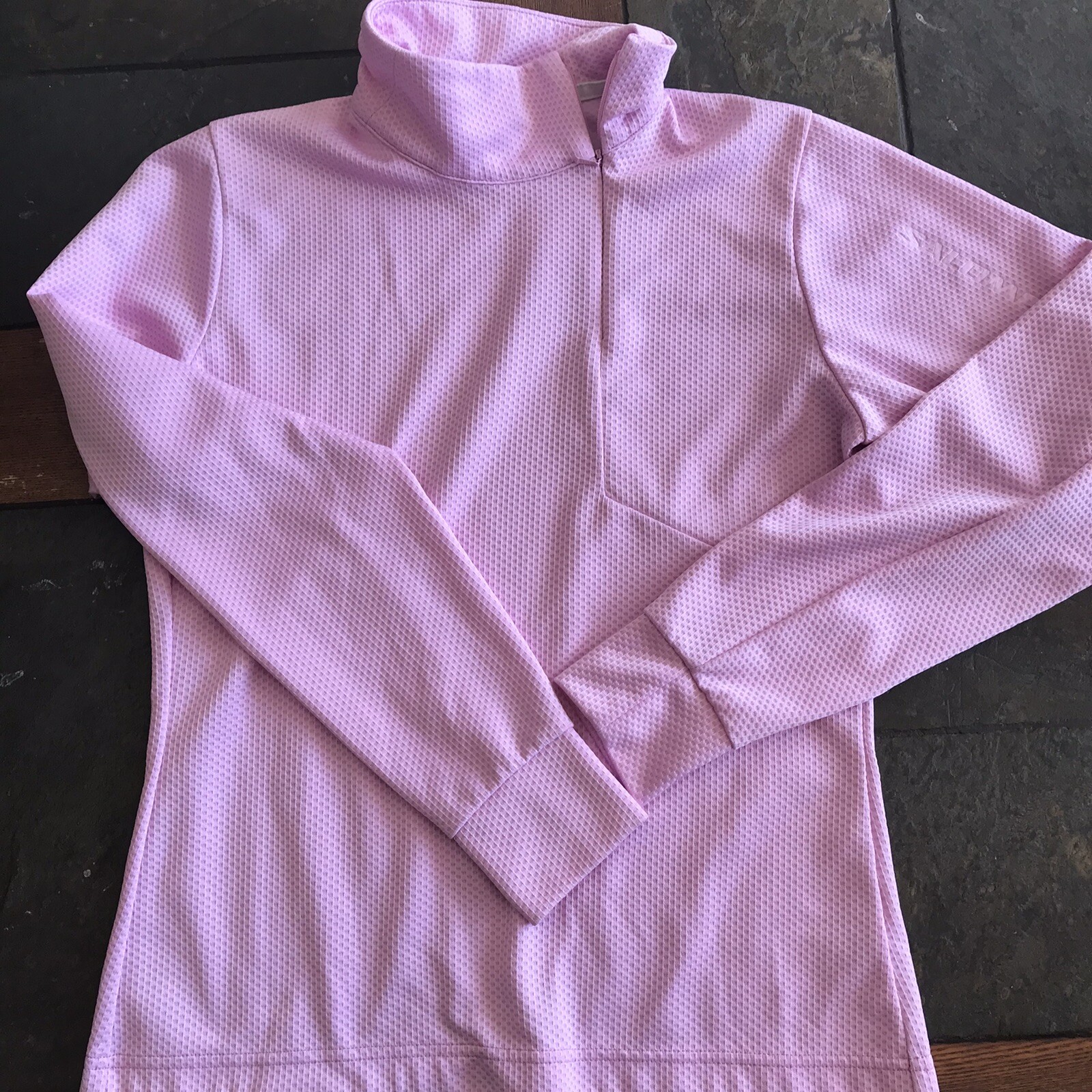 Maglione sci Salomon 1 4 zip donna taglia small rosa top struttura waffle