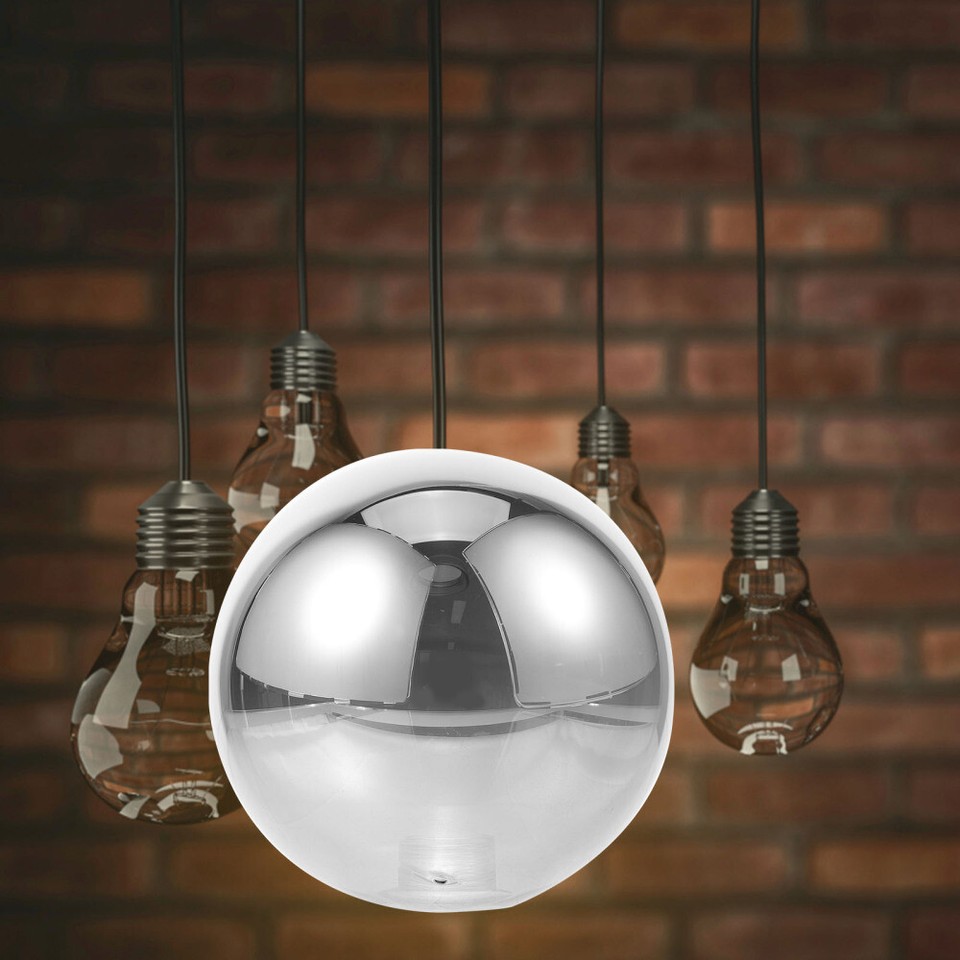 Smoke Gray Ball Glass Lampshade Pendant Light Replacement Globes