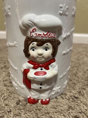 Vintage 1999 Campbell Soup Kids Ceramic Cookie/Cracker Jar  10 