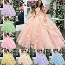 3D Butterfly Quinceanera Dresses Sweet 15 16 Vestidos De 15 A os Party Ball Gown