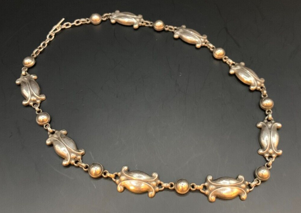Georg Jensen Moonlight Blossom No 15 Necklace 925 Sterling Vintage Denmark J626