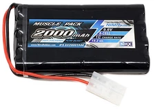 NEW NHX Muscle Pack 9.6V 2000mAh 8-Cell Nimh Flat Battery with Tamiya Connector