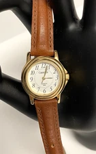 CARRIAGE by Timex Genuine Leather Quartz Analog Women's Watch New Battery