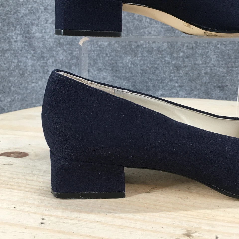 Naturalizer Low Heels Womens 7 M Pumps Casual Comfort Blue Fabric Slip On - Image 2 of 4