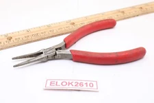 Snap-On E721ACG 5" Long Red Rubber Electronic Precision Needle Nose Pliers USA