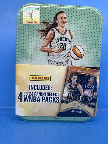 2023-24 Panini Select WNBA Tin SABRINA IONESCU NY Liberty 4 Packs Caitlin Clark
