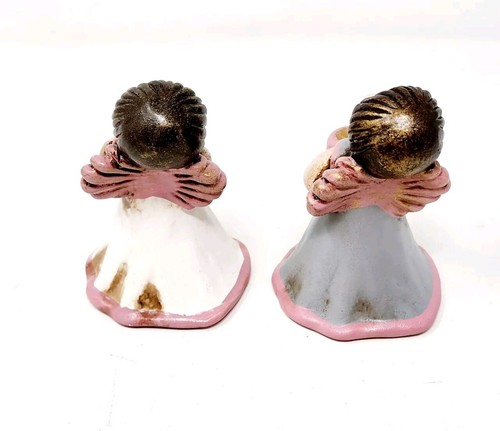 Vintage Bozner Engel Thun Bozen Italy Angel Candle Holder 4” Set Of 2 - Picture 2 of 6