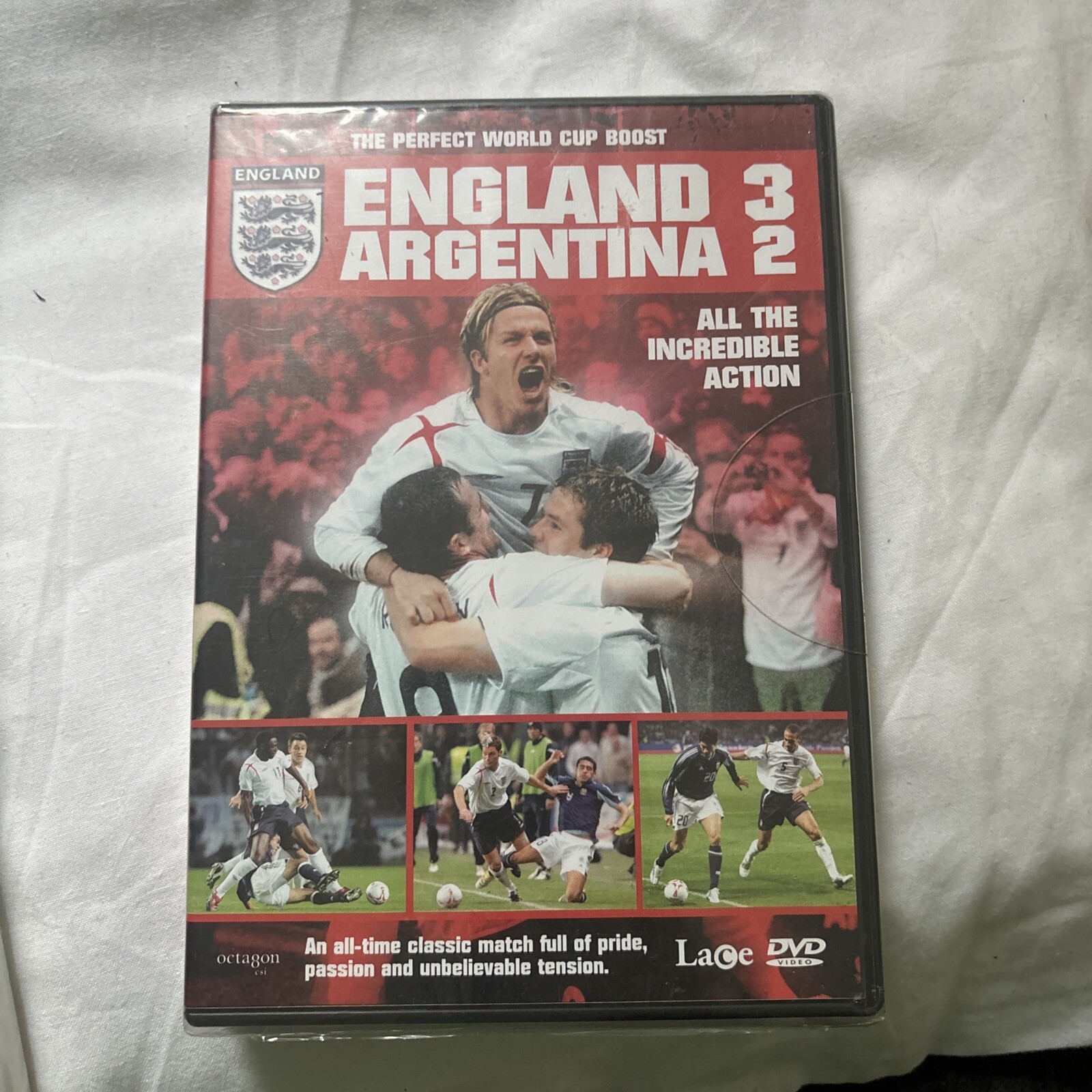 England 3 Argentina 2 (DVD, 2005) New Factory Sealed