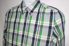 TOMMY HILFIGER MEN'S REGULAR FIT PLAID BUTTONED DOWN DRESS SHIRT SZ: S NWT