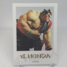 E.Honda Street Fighter Ⅵ 6 Plastic Clear Photo Card Daiso Capcom Japanese Game
