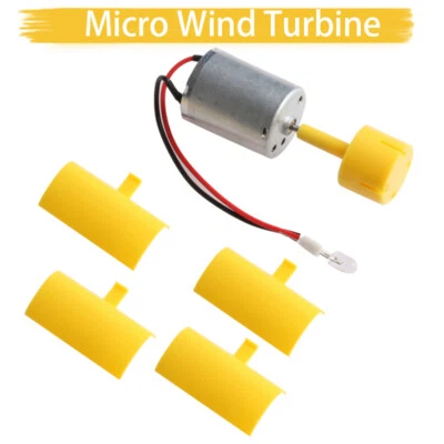 DIY Kit Small Dc Motor Vertical Micro Wind Turbines Blades Generator Mini