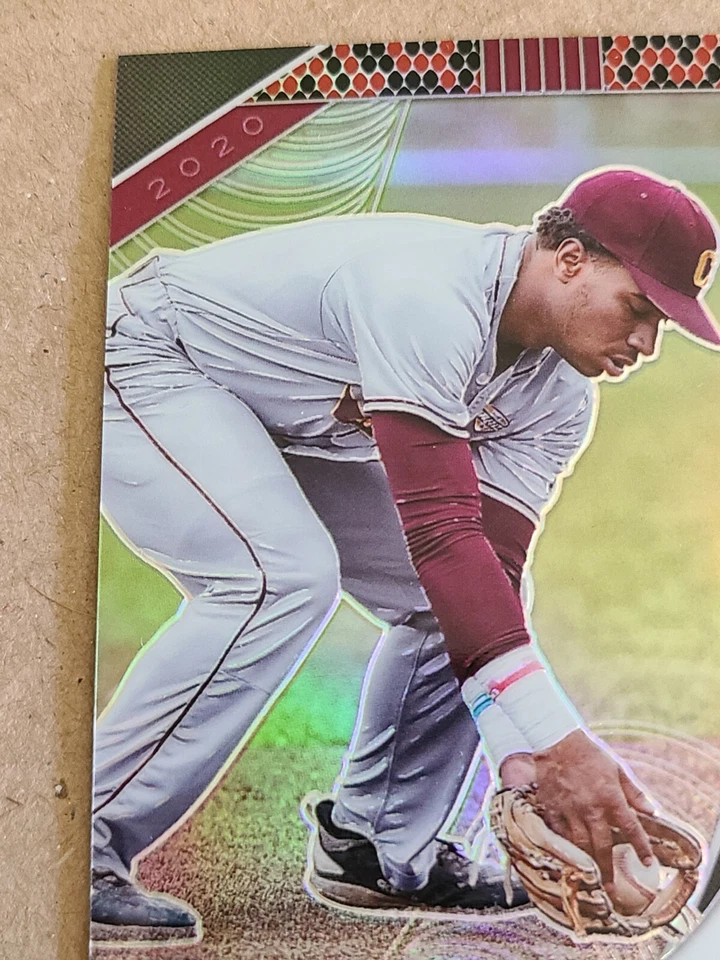 Zavier Warren 2020 Panini Prizm Draft Pick Snakeskin Print 24/25 Brewers - Image 2 of 4