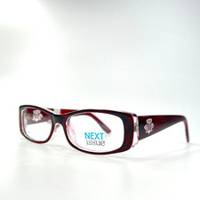 Next Issue AJS5756 BURG Burgundy Crystal Rectangle Eyeglasses 51[]17 140 mm A8