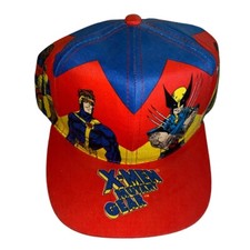 Vintage 90s Marvel Mutant Gear Snapback Hat BISHOP Wolverine CYCLOPS GAMBIT