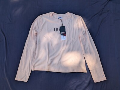 Tommy Hilfiger Tommy Jeans Damen Langarmshirt Gr. L Rose
