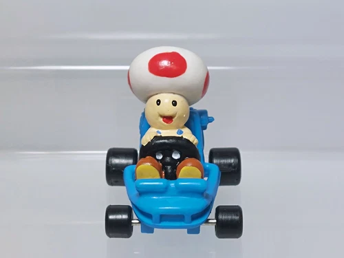 Mario Kart Nintendo 64 Toad Keychain Figure MANi 1993 Vintage P03 1.6in