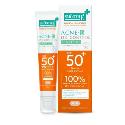 Sun Dry Touch SPF50+ PA++++, Oil Control, Sensitive Skin, Beige Color 35 g.