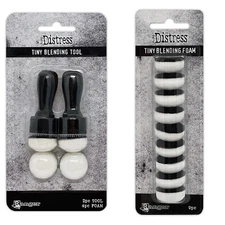 Tim Holtz Distress TINY INK BLENDING TOOL + TINY BLENDING FOAM REFILL Set 2024
