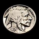 1937 Buffalo 🦬 Vintage Indian Head Nickel  Brilliant circulated But Nice Bn579