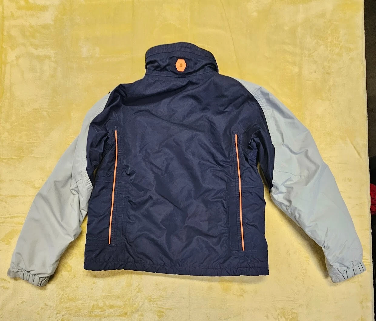 burton formula snowboarding ski active lining system orange jacket