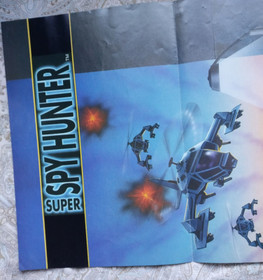 Aut&eacute;ntico p&oacute;ster de colecci&oacute;n 1991 Super Spy Hunter/NES abierto Nintendo Power 22x11