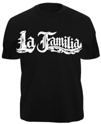 T-Shirt LA FAMILIA - LA VIDA LOCA -  Black Pearl AUTO MOTORRAD MI Decal shirt xx - Bild 1 von 2