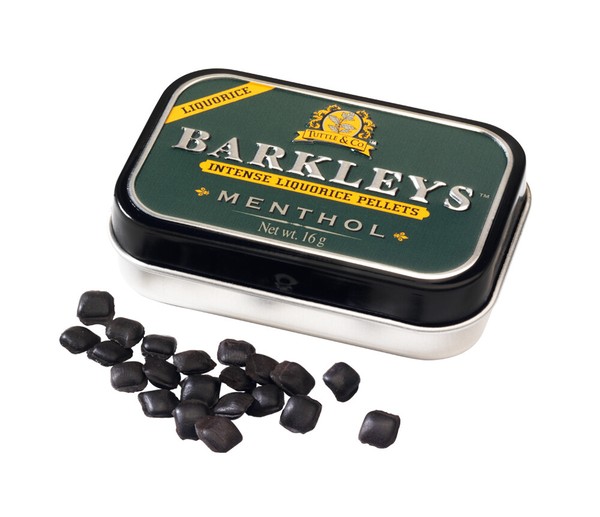 Barkleys Liquorice Pellets Menthol 12 X 16 Gr. Pastillen Mit Lakritz Und Menthol-image