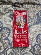OLD WORLD SANTA Icicles Tinsel 1000 Strand NOS Christmas decorations NEW SEALED