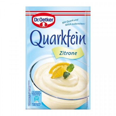Dr.Oetker Quarkfein Quark LEMON Dessert  -PACK OF 1 -FREE SHIPPING