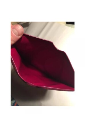 pre-loved authentic PRADA raspberry red saffiano leather ipad