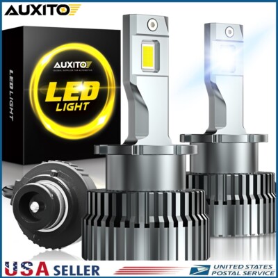 AUXITO Pair D4S D4R LED Headlight Bulb Xenon Super White 6000K Conversion Kit M
