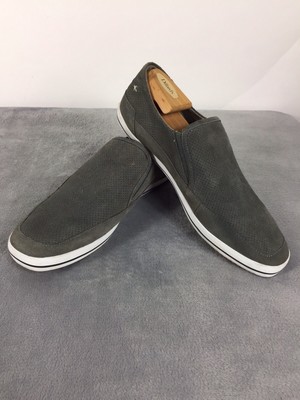 steve madden gray suede slip ons
