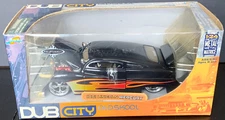 2004 Jada Toys Dub City Oldskool 1951 Lincoln Mercury 1:24 Diecast Metal Flames