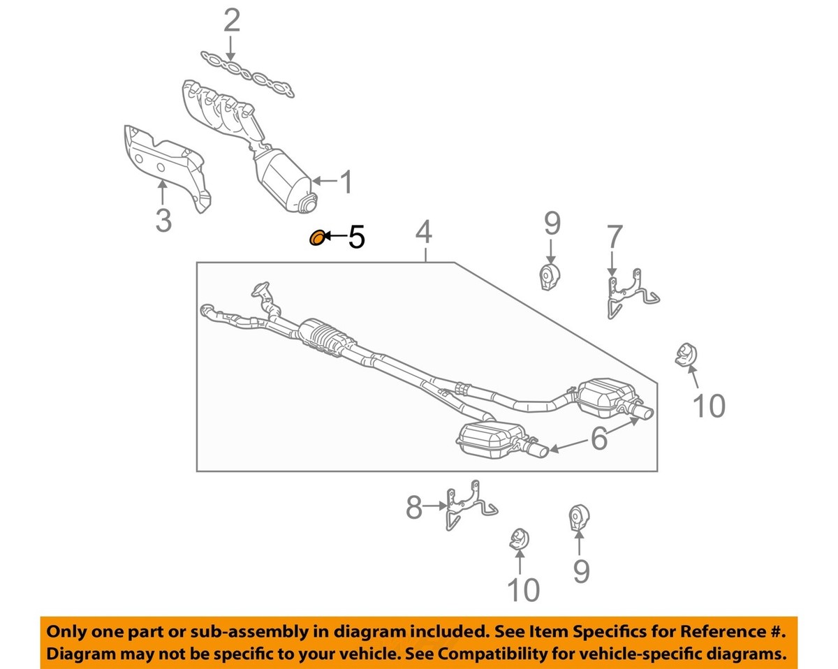 GM OEM 04-10 SRX Exhaust System Exhaust Components-Muffler