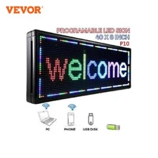 7-Color LED Scrolling Message Display 40x8Inch RGB P10 Digital Display Board