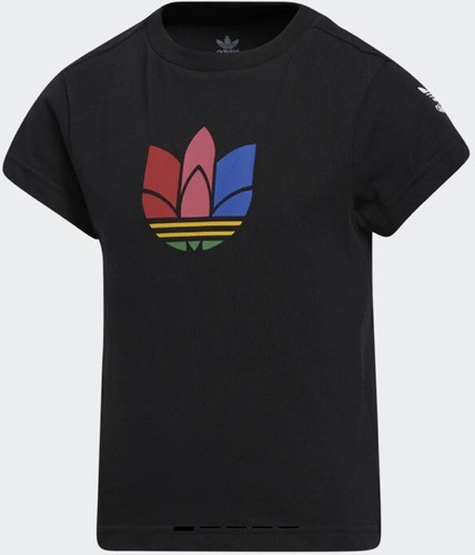Kids Adidas Adicolour 3D Trefoil T- Shirt Black Muilty Age 7-8 | eBay