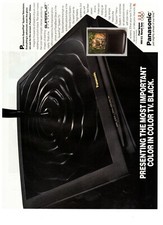 Panasonic SuperFlat System Television Black Vintage 1995 Print Ad