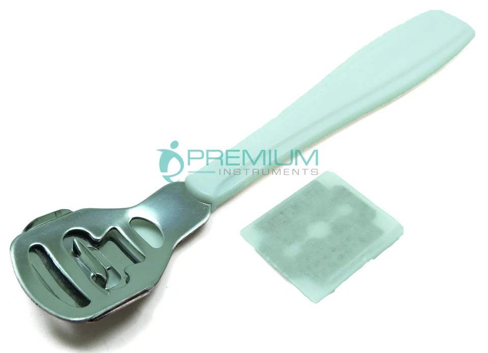 10× Rasp Corn Slicer File Callus Remover Foot Skin Shaver Pedicure W/ Blades - Image 4 of 4