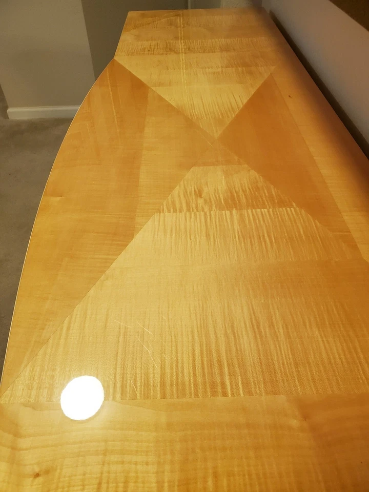 JUEGO DE COMEDOR PIETRO COSTANTINI/ALF ITALIA ASPECTO DE ARCE TIGRE LACADO ALTO BRILLO Foto 4 de 4