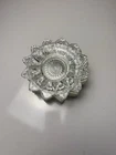 Vintage Petal Clear Federal Glass Dessert 6"  Plate - Set of 9