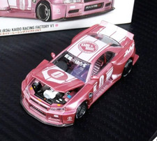 Kaido House Mini GT 128 1/64 Skyline GT-R R34 Racing Factory V1 Diecast Model