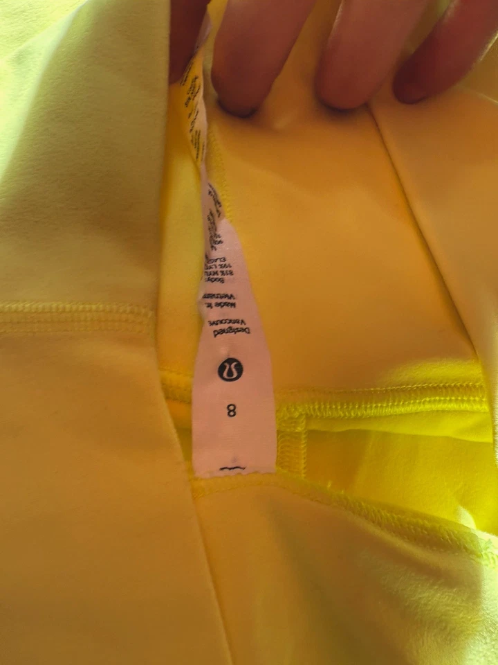 Lululemon Align High-Rise Pant 25" Yellow Nulu Yoga Leggings Size 8 - Image 4 of 4