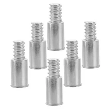  6 Pcs Mop Extension Pole End Tip Threaded Replacement Broom Supply