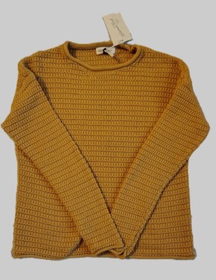 NWT UNIVERSAL THREAD 100% COTTON PULLOVER MUSTARD YELLOW(BEIGE) SIZE S