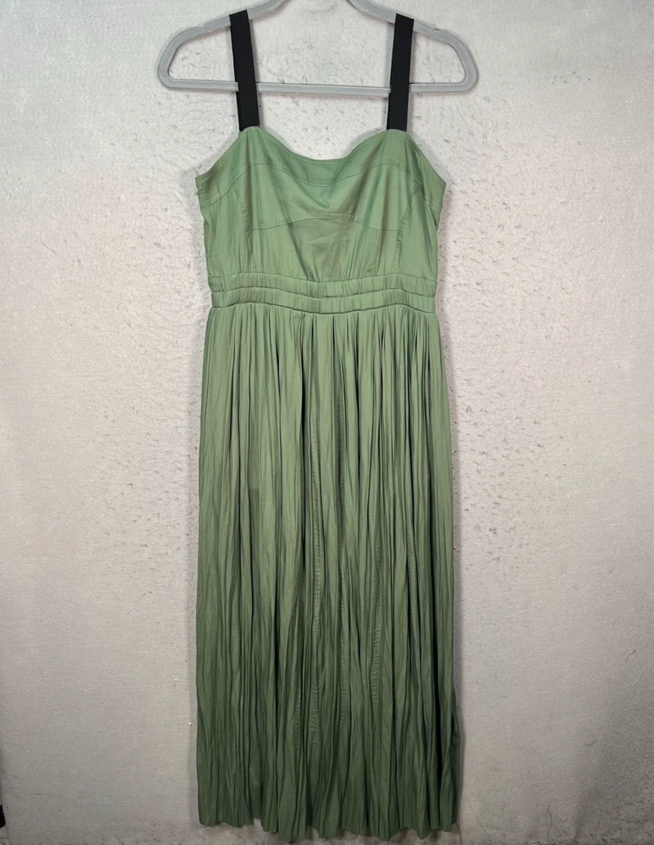reiss green dress sale Cut-Out Racerback Maxi Dress in Green