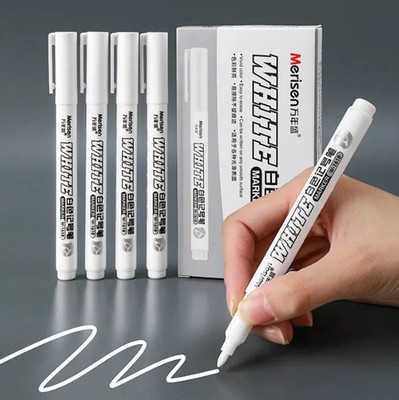 3 pcs White Waterproof Permanent Paint Marker Pens for Metal Wood Fabric**