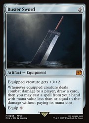 Buster Sword 0255 Mythic Rare Final Fantasy MTG