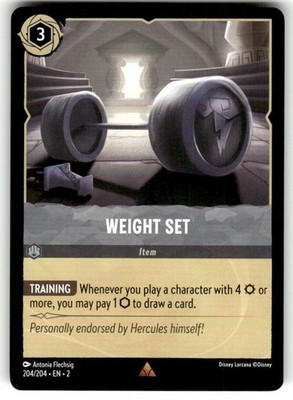 Weight Set 204/204 Rare Rise of the Floodborn Disney Lorcana