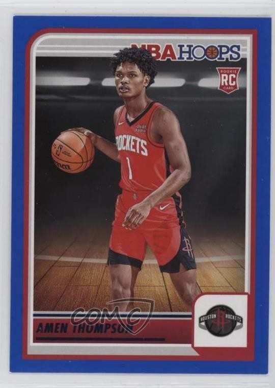 2023-24 Panini NBA Hoops Rookies Blue Amen Thompson #242 0q3